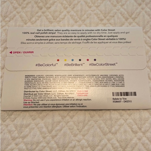 Color street nails “Salute To You” set - Picture 3 of 3